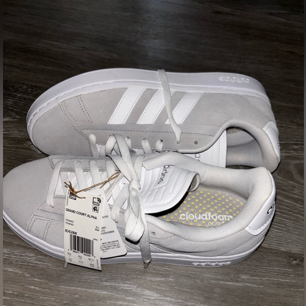 Adidas Mens' Grand Court Alpha sneakers. NWT